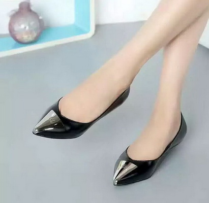LV Shallow mouth flat shoes Women--015